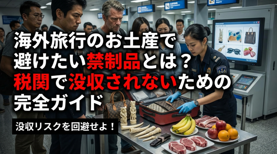 海外旅行のお土産で避けたい禁制品とは？税関で没収されないための完全ガイド