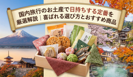 国内旅行のお土産で日持ちする定番を厳選解説｜喜ばれる選び方とおすすめ商品