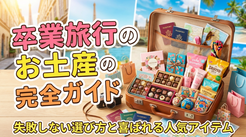 卒業旅行のお土産のおすすめ完全ガイド｜失敗しない選び方と喜ばれる人気アイテム