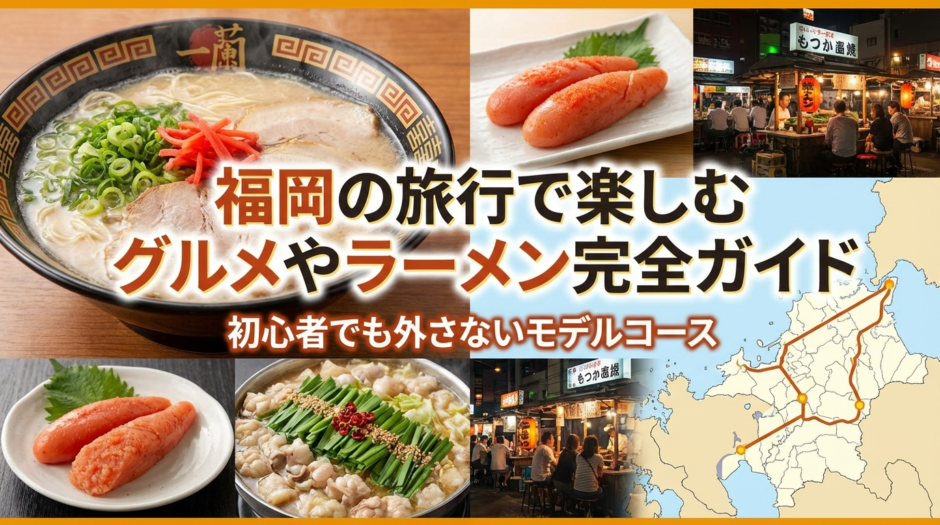 福岡の旅行で楽しむグルメやラーメン完全ガイド｜初心者でも外さないモデルコース