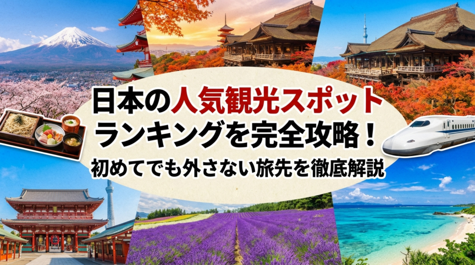 日本の人気観光スポットランキングを完全攻略！初めてでも外さない旅先を徹底解説