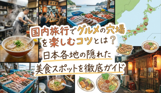 国内旅行でグルメの穴場を楽しむコツとは？日本各地の隠れた美食スポットを徹底ガイド