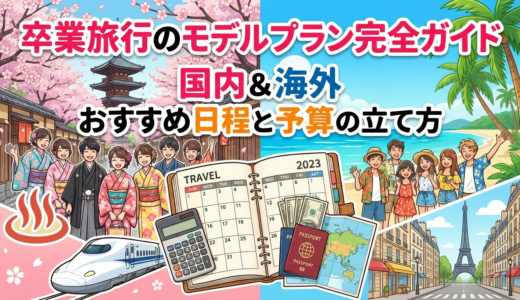 卒業旅行のモデルプラン完全ガイド｜国内と海外のおすすめ日程と予算の立て方