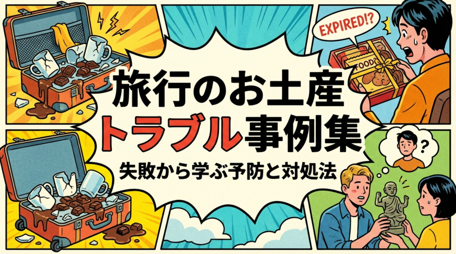 旅行のお土産で起きやすいトラブル事例集。失敗から学ぶ予防と対処法