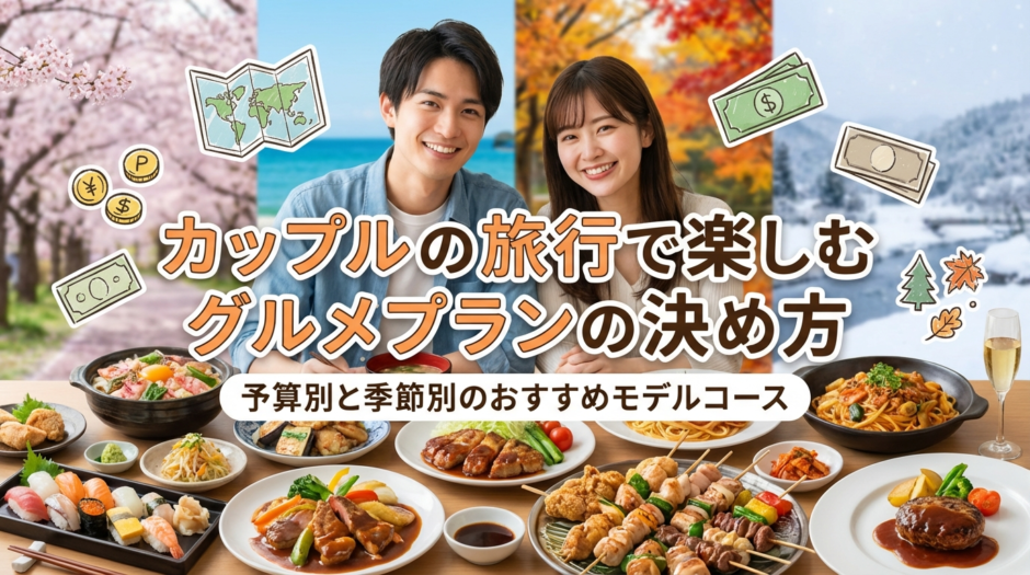 カップルの旅行で楽しむグルメプランの決め方｜予算別と季節別のおすすめモデルコース