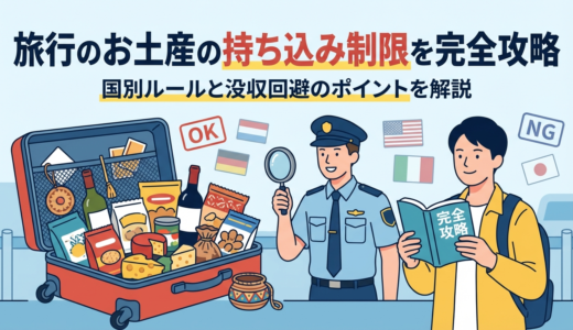 旅行のお土産の持ち込み制限を完全攻略｜国別ルールと没収回避のポイントを解説