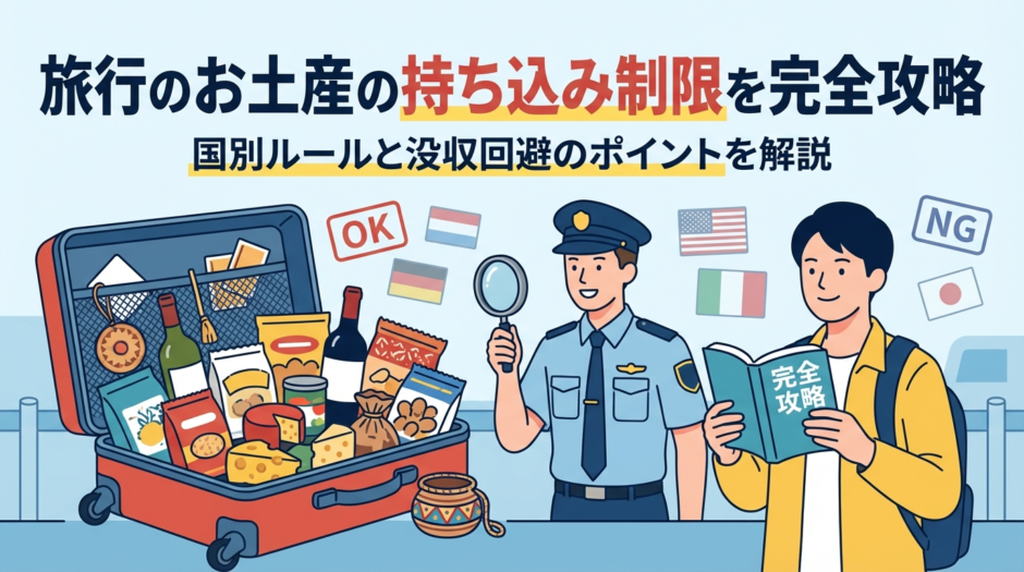 旅行のお土産の持ち込み制限を完全攻略｜国別ルールと没収回避のポイントを解説