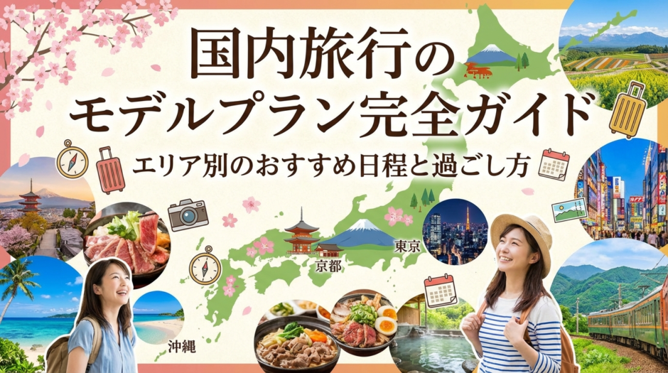 国内旅行のモデルプラン完全ガイド｜エリア別のおすすめ日程と過ごし方