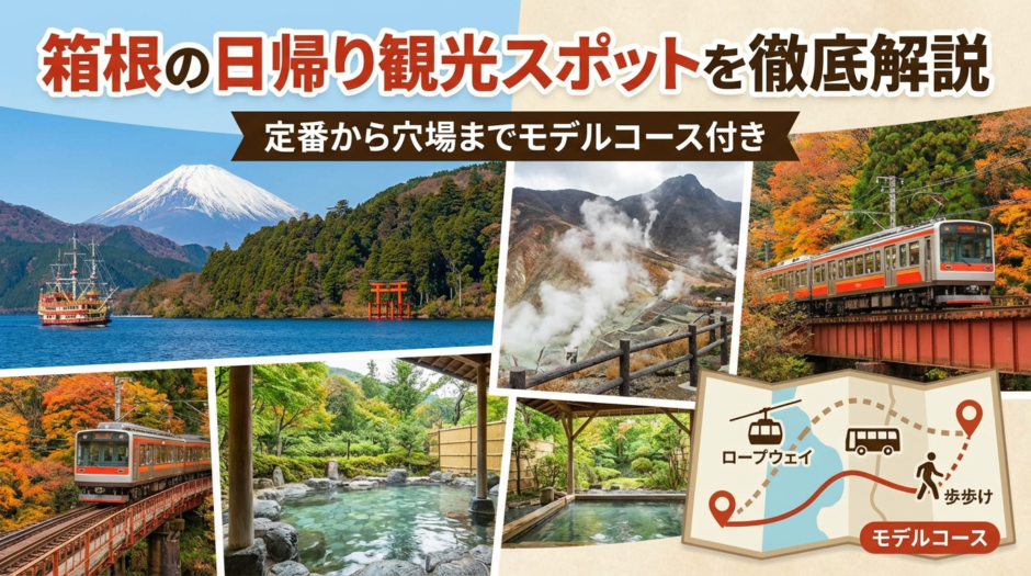 箱根の日帰り観光スポットを徹底解説｜定番から穴場までモデルコース付き