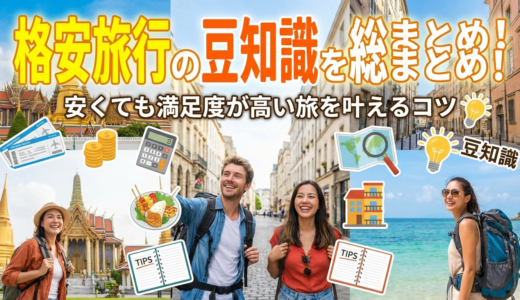 格安旅行の豆知識を総まとめ！安くても満足度が高い旅を叶えるコツ