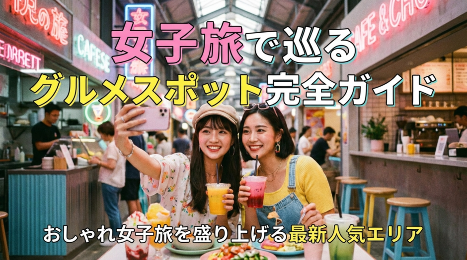 女子旅で巡るグルメスポット完全ガイド｜おしゃれ女子旅を盛り上げる最新人気エリア