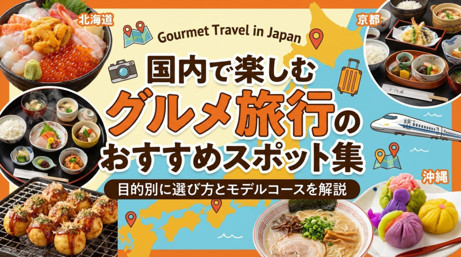 国内で楽しむグルメ旅行のおすすめスポット集｜目的別に選び方とモデルコースを解説
