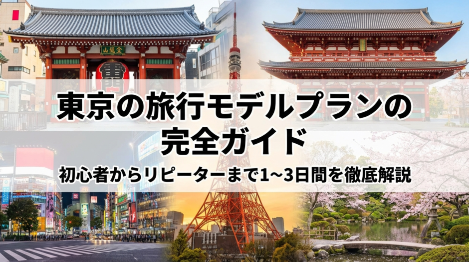 東京の旅行モデルプランの完全ガイド｜初心者からリピーターまで1～3日間を徹底解説