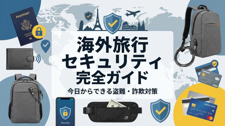 海外旅行のセキュリティの豆知識を完全ガイド。今日からできる盗難や詐欺の具体的対策