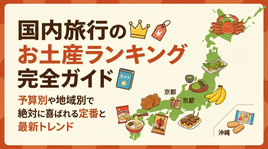 国内旅行のお土産ランキング完全ガイド｜予算別や地域別で絶対に喜ばれる定番と最新トレンド