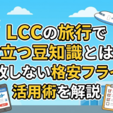 LCCの旅行で役立つ豆知識とは？失敗しない格安フライト活用術を解説