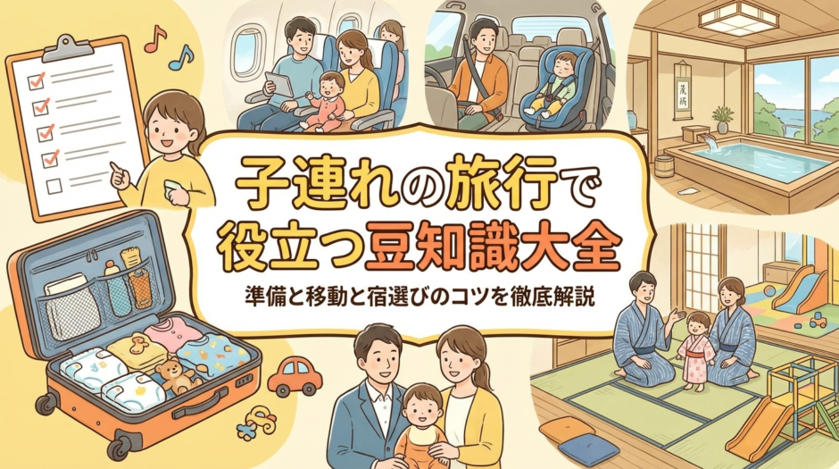 子連れの旅行で役立つ豆知識大全｜準備と移動と宿選びのコツを徹底解説