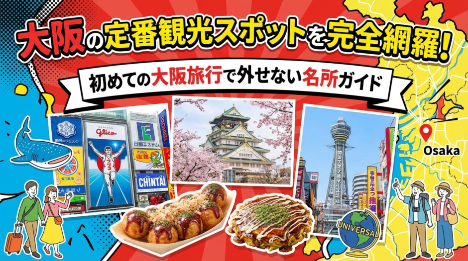大阪の定番観光スポットを完全網羅！初めての大阪旅行で外せない名所ガイド