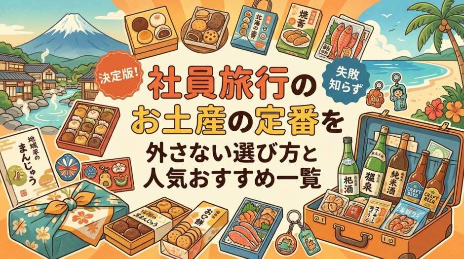 社員旅行のお土産の定番を徹底解説｜外さない選び方と人気おすすめ一覧