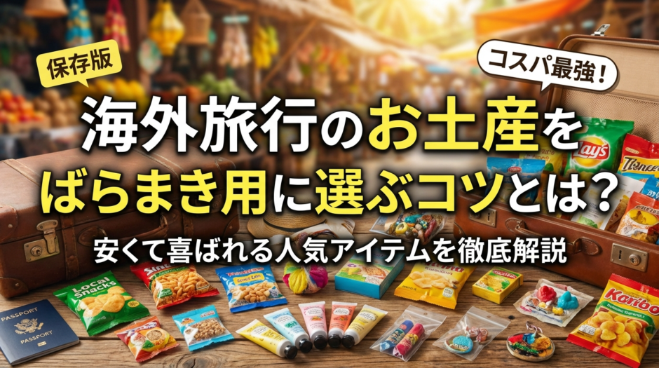 海外旅行のお土産をばらまき用に選ぶコツとは？安くて喜ばれる人気アイテムを徹底解説