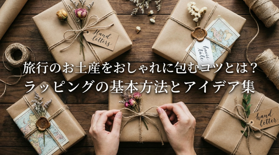 旅行のお土産をおしゃれに包むコツとは？ラッピングの基本方法とアイデア集