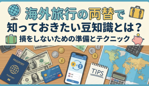 海外旅行の両替で知っておきたい豆知識とは？損をしないための準備とテクニック
