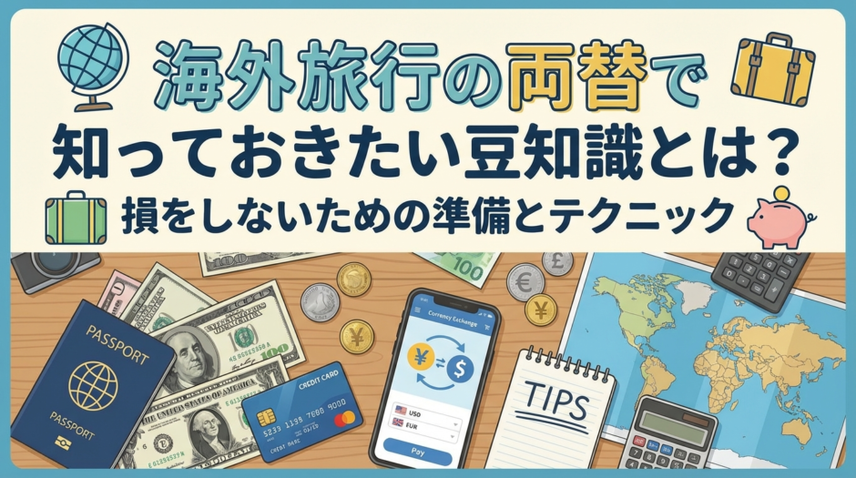 海外旅行の両替で知っておきたい豆知識とは？損をしないための準備とテクニック