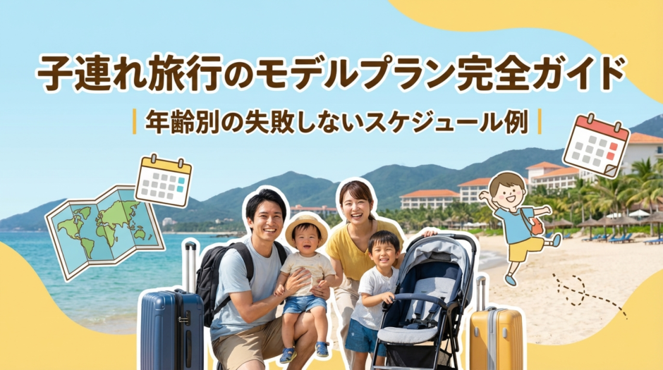 子連れ旅行のモデルプラン完全ガイド｜年齢別の失敗しないスケジュール例