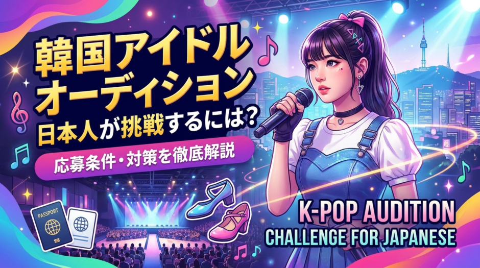韓国のアイドルオーディションに日本人が挑戦するには？応募条件や対策を徹底解説