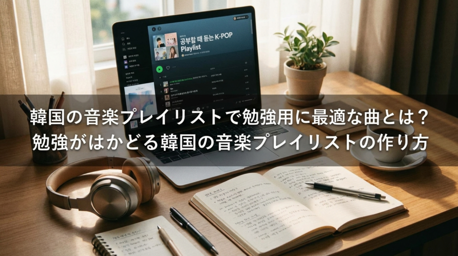 韓国の音楽プレイリストで勉強用に最適な曲とは？勉強がはかどる韓国の音楽プレイリストの作り方