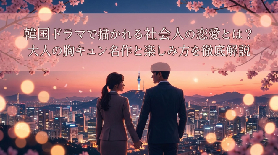 韓国ドラマで描かれる社会人の恋愛とは？大人の胸キュン名作と楽しみ方を徹底解説