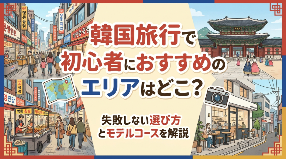 韓国旅行で初心者におすすめのエリアはどこ？失敗しない選び方とモデルコースを解説