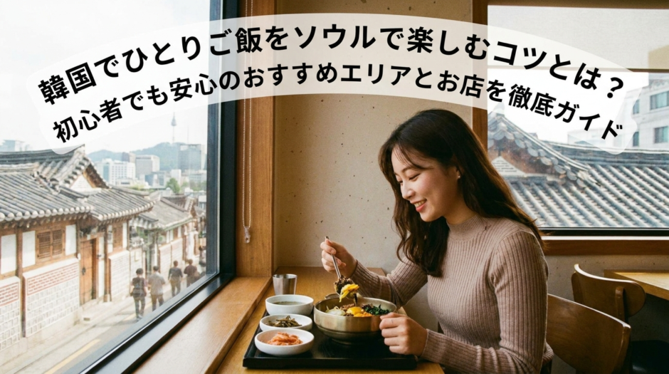 韓国でひとりご飯をソウルで楽しむコツとは？初心者でも安心のおすすめエリアとお店を徹底ガイド