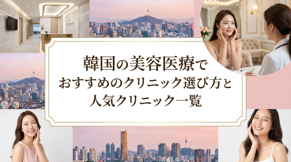 韓国の美容医療でおすすめのクリニック選び方と人気クリニック一覧