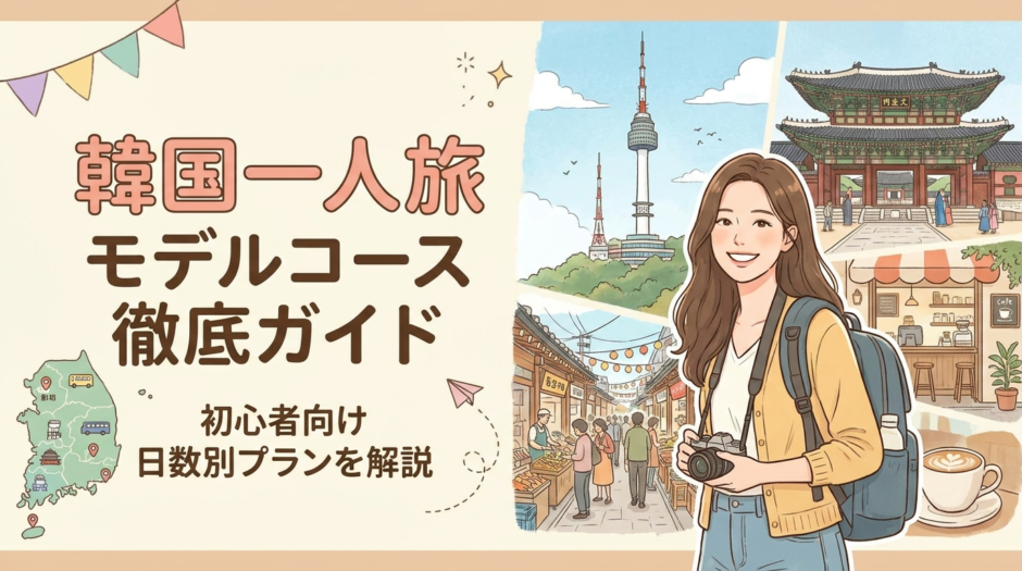 韓国の一人旅のモデルコース徹底ガイド｜初心者向け日数別プランを解説