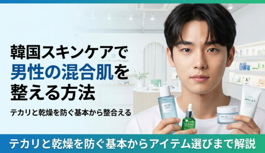 韓国のスキンケアで男性の混合肌を整える方法とは？テカリと乾燥を防ぐ基本からアイテム選びまで解説
