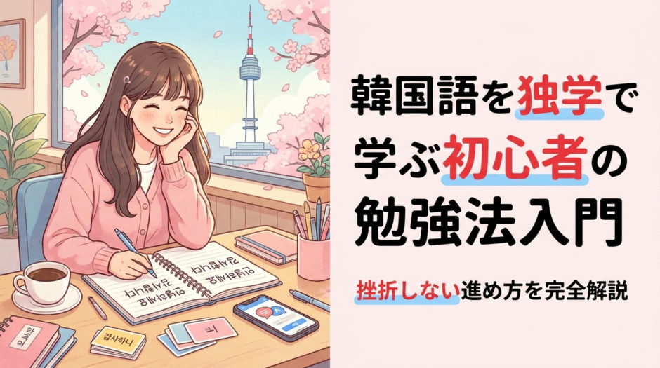 韓国語を独学で学ぶ初心者の勉強法入門｜挫折しない進め方を完全解説
